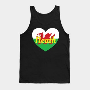 Neath Wales UK Wales Flag Heart Tank Top